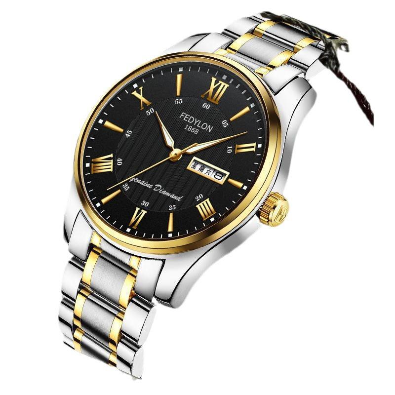 Ceasuri bărbătești noi, sport, cuarț, impermeabile și la modă, curea din oțel luminoasă, ceas bărbătesc, non-mecanic