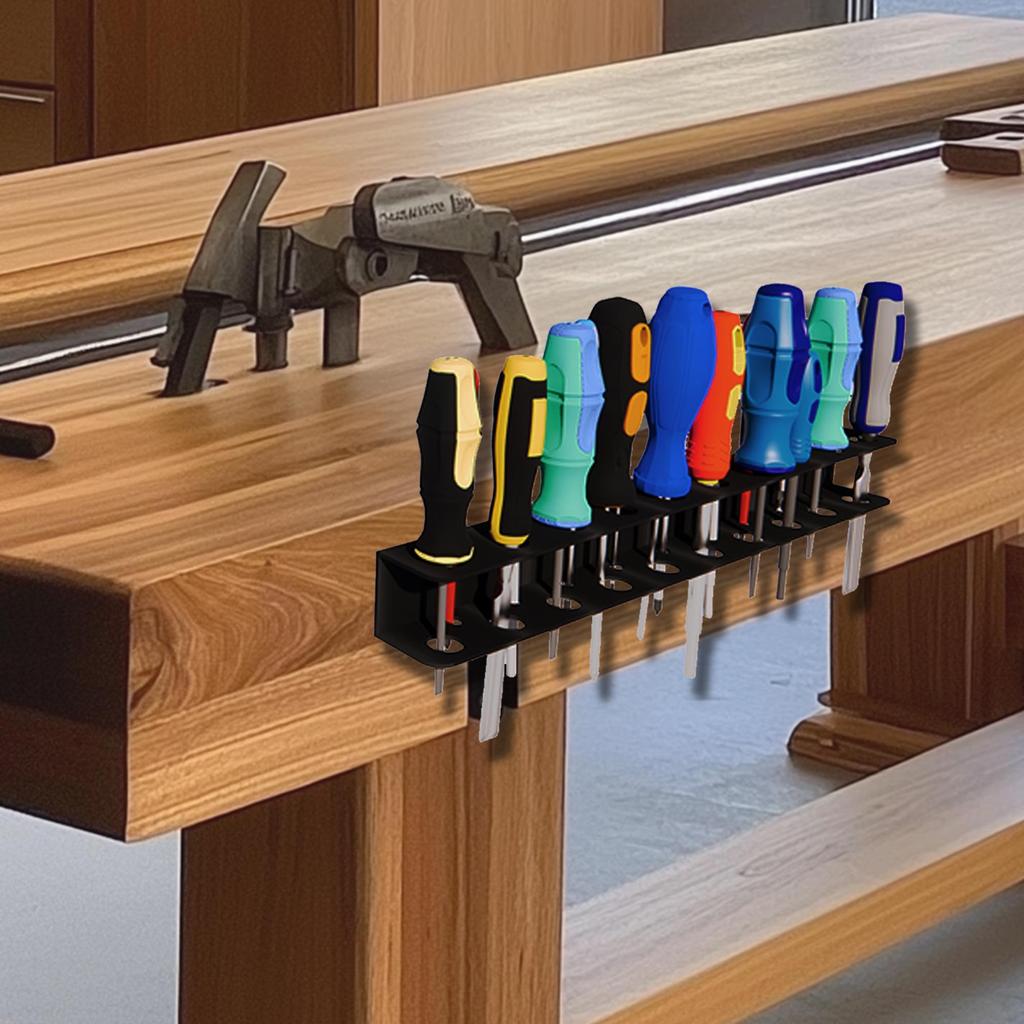 Wall-Mounted Heavy-Duty Metal Tool Holder & Storage Rack Space-Saving Storage for Pliers & Screwdrivers Perfect Gift for Men/Fathers