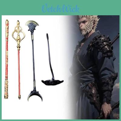 Exquisite Sun Wukong Metal Staff Collectible From Journey To The West Anime Series