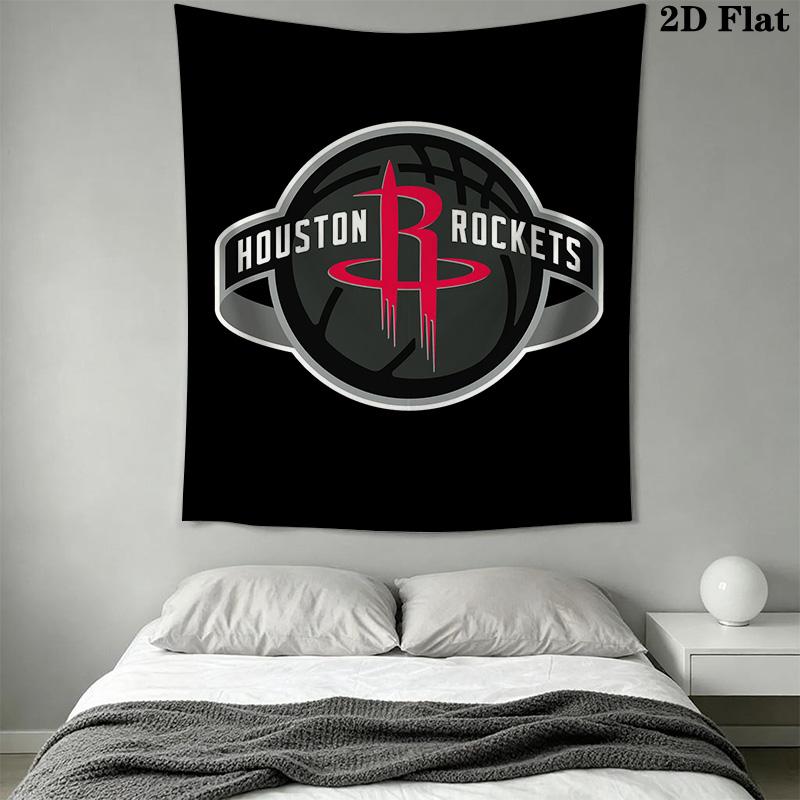 Houston Rockets Logo Artwork Threepiece Set 1 Duvet Cover 2 Pillowcase Without Core Duvet Cover And Pillowcase Bedding Set