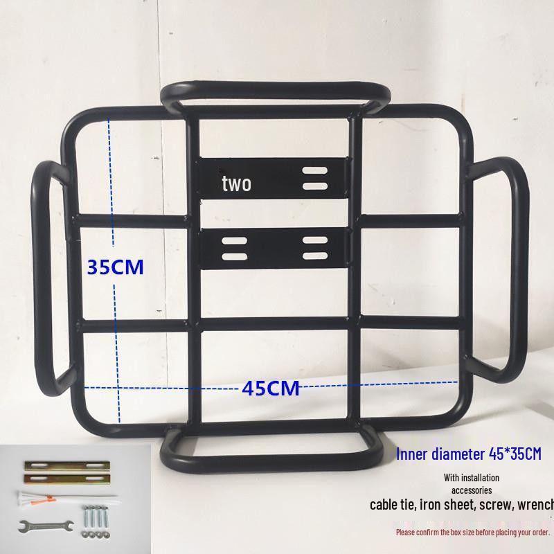 Electric Motorcycle Rear Rack for Food Delivery - Insulated Box Bracket