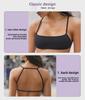 Women's Fitness Sports Bra with Chest Pad - Stylish Back, Supportive for Yoga & Running