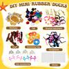 50 Sets Rubber Duck Cute Rubber Duck Bath Party Toys Bathtub Toys Shower Car Dashboard Decorations With Mini Sunglasses Swim