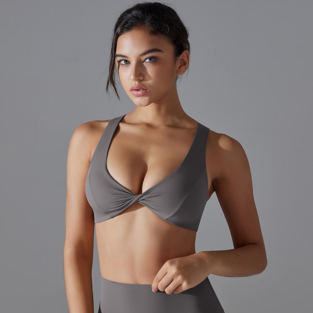 Nessaj Backless Yoga Bra Women Gym Running Fitness Underwear Sleeveless Tank Top High Stretch Sports Bra