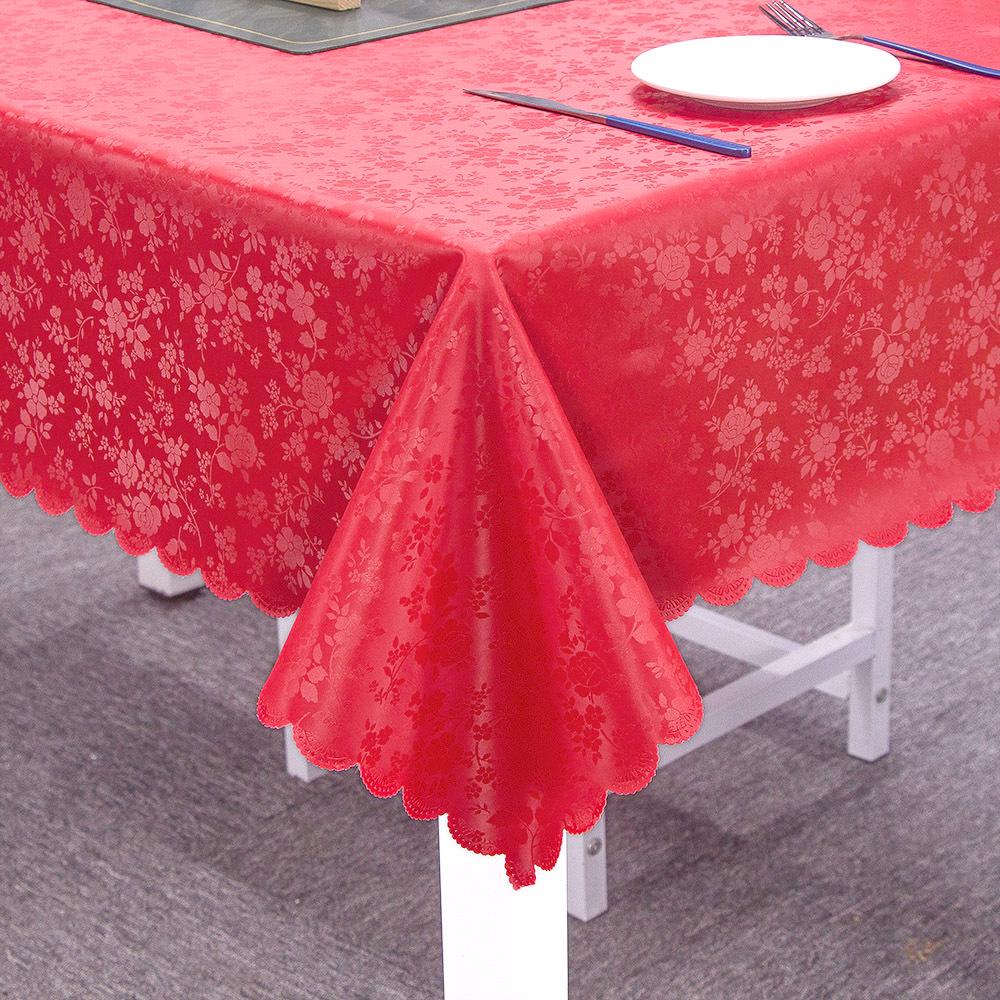 European-Style Rectangular Waterproof, Oil-Proof & Washable Coffee Tablecloth (Oval & Rectangular Options Available)
