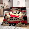 Shinchan Anime Print Blanket Warm Comfortable Flannel Blanket Suitable for Bedrooms, Sofas, Beds, Chairs, Picnics, Travel