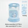 Kawaii Cartoon Pen Holder Desktop Organizer INS Transparent Pencil Case Cosmetics Brush Storage Box Home Decoration Accessories