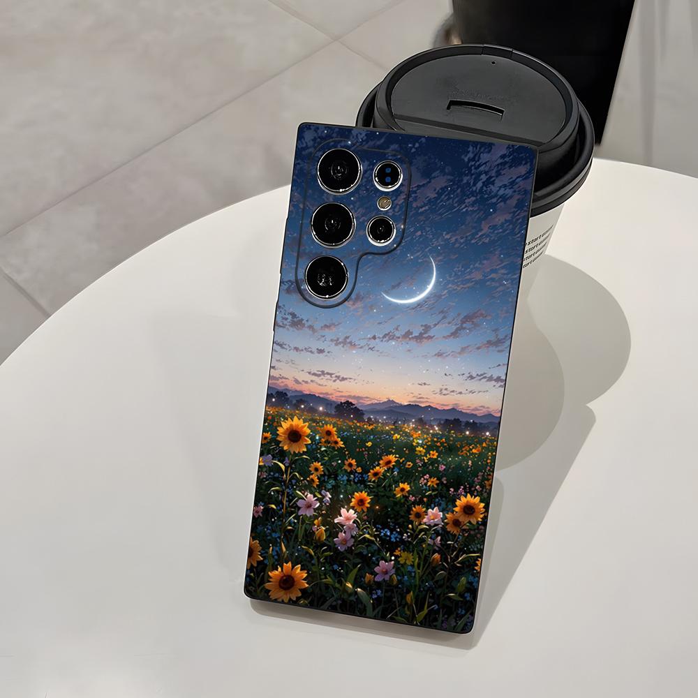 Sonnenblumen-Ranken Handyhülle Für Samsung S26 S25 Plus S20 S20 Plus S22 Ultra S23 FE S21 Plus S21 Ultra Weiche Hülle