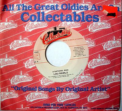 7inch Record LOU RAWLS / BROOK BENTON - A Natural Man / Think Twice COL4343 Collectables 1992 US Soul/Funk Used