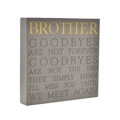 Gedenkplakette Gedanken an Dich - Bruder