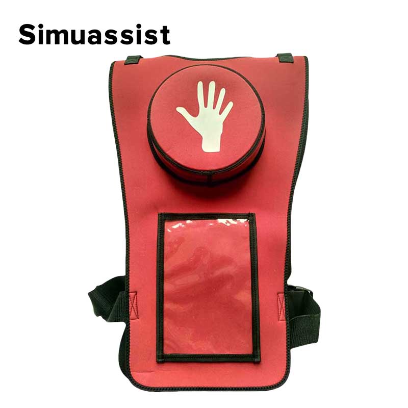 First Aid Training Heimlich Training Vest Choking Trainer with Tracheal Blockage Vest Wearable Adult Infarction Teaching Model