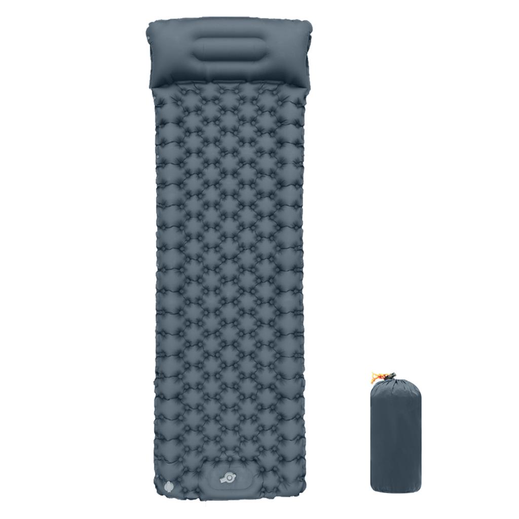 Self inflate Backpacking Air Pad Lightweight Sleeping Mat with Built in Foot Pump LT29 Navy Blue