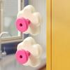 4PCS Wall Mounted Flower Hooks Decorative Key Hangers Practical Suction Cup Hook  Kitchen