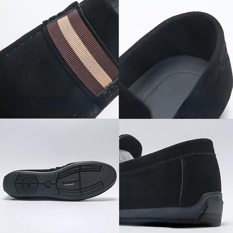 Spring Men's Casual Shoes Suede Loafers For Men Moccasins High Quality Flats Male Walking Shoes comfortable Men's Driving Shoes
