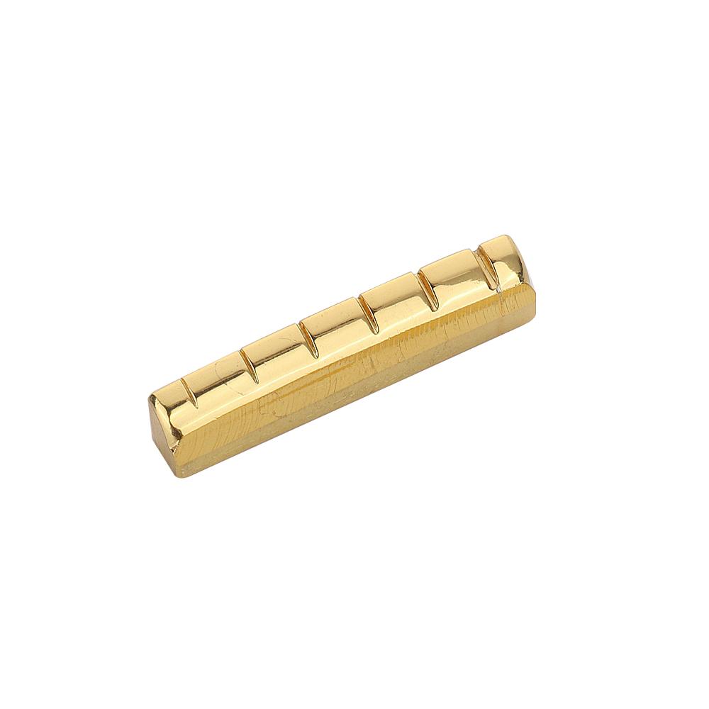Guitar Nut 6-String Acoustic Guitar Brass Nut And Saddle Gold 43Mm And 727476Mm
