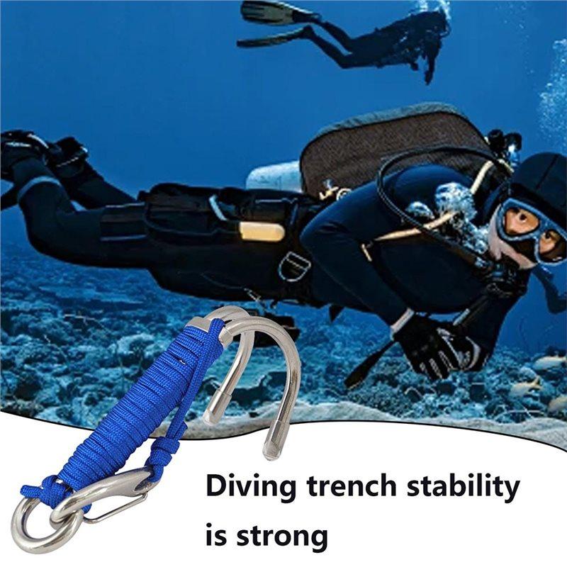 ABKP-Cave Dive Hooks Sturdy Diving Hook Underwater Activities Diving Reef Hooks Red