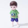 One Piece 6 Inches Cute Baby Dolls, Boy Model 13 Movable Joints Plastic Painted Eyes, For Children Girl Birthday Gift Toys