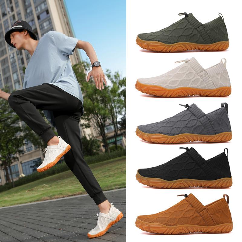 

New outdoor barefoot fly-woven sports shoes men s non-slip, breathable and comfortable multi-functional dance fitness yoga shoes 39