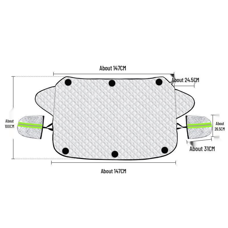 Thickened Magnetic Car Snow Shield with Frost Protection