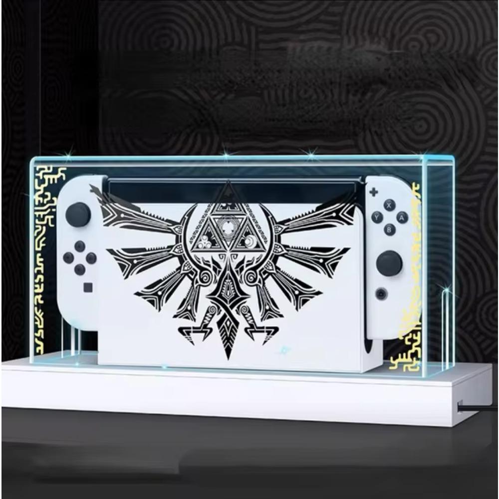 Průhledné ochranné pouzdro, kryt proti prachu pro Nintendo Switch/OLED Host Shell, světelný kryt, základna NS Games Accessories