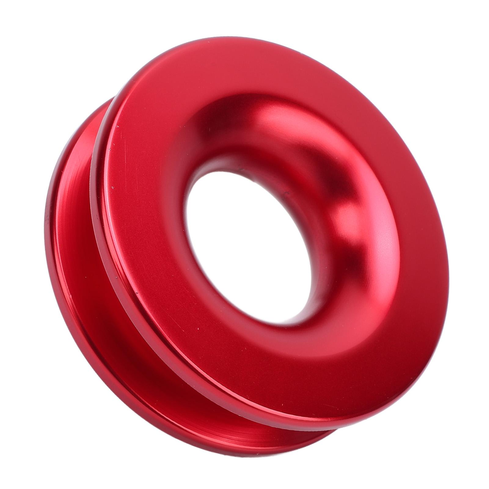 

Winch Snatch Recovery Ring 4000Lbs Working Load Red Snatch Block Pulley Towing Ring for ATV UTV SUV Truck Off Road