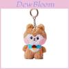 Adorable Korean Plush Mini Doll Keychain Soft Pp Cotton Cute Cartoon Charms Gift