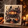 Artisanat Créatif Halloween Perles Bijoux Kit Perles Imitation, Kit Peinture DIY Citrouille Fantôme Ensemble d'Artisanat 3D pour Adultes, Murs Faits Main Idées Cadeaux Créatifs pour Fêtes