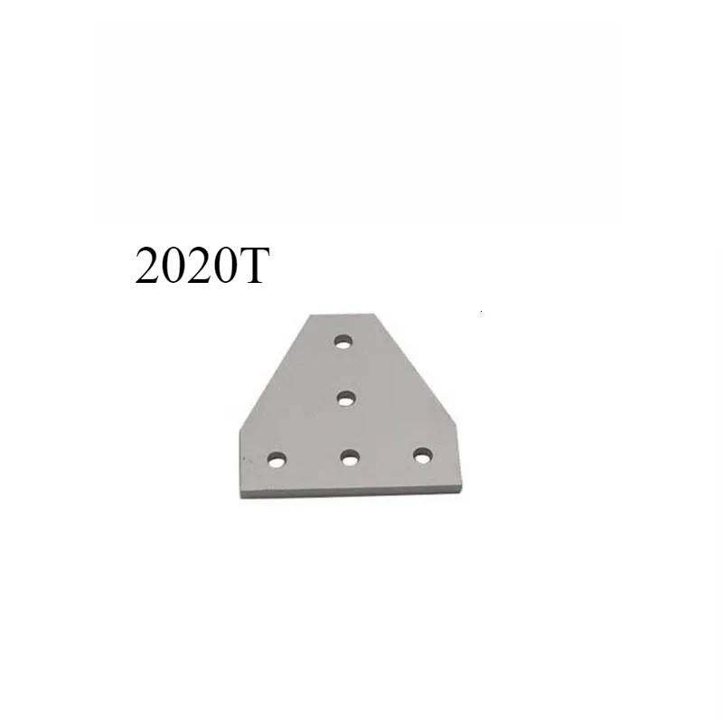 1pcs T/L type 5 Hole Joint Board Plate Corner Angle Bracket Connection Joint Strip for 2020 3030 4040 Aluminum Profile