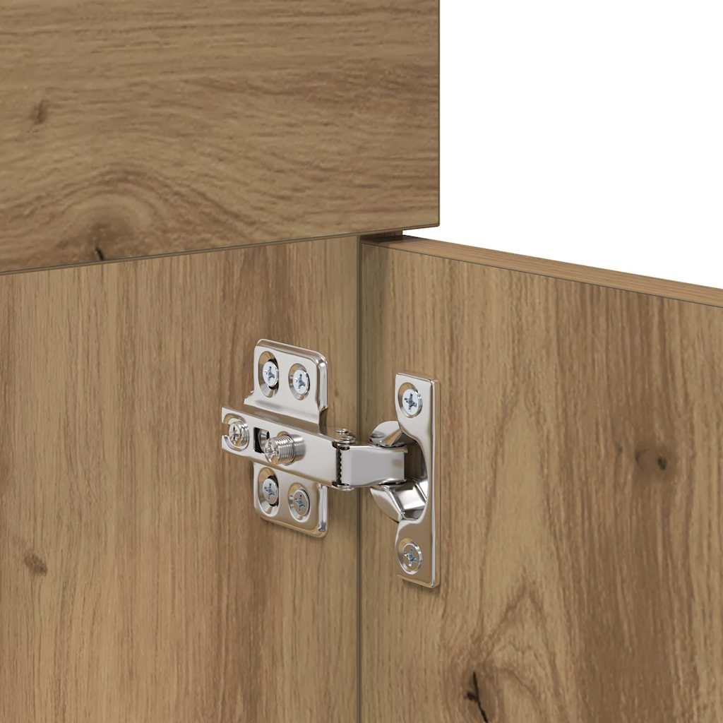 Washbasin Cabinet with Door Artisan Oak Wood Based Material