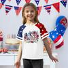 Casual Short Sleeve Crew Neck T Shirt Raglan Sleeve Graphic Print Lightweight Comfortable Soft Fabric Summer Top for Women