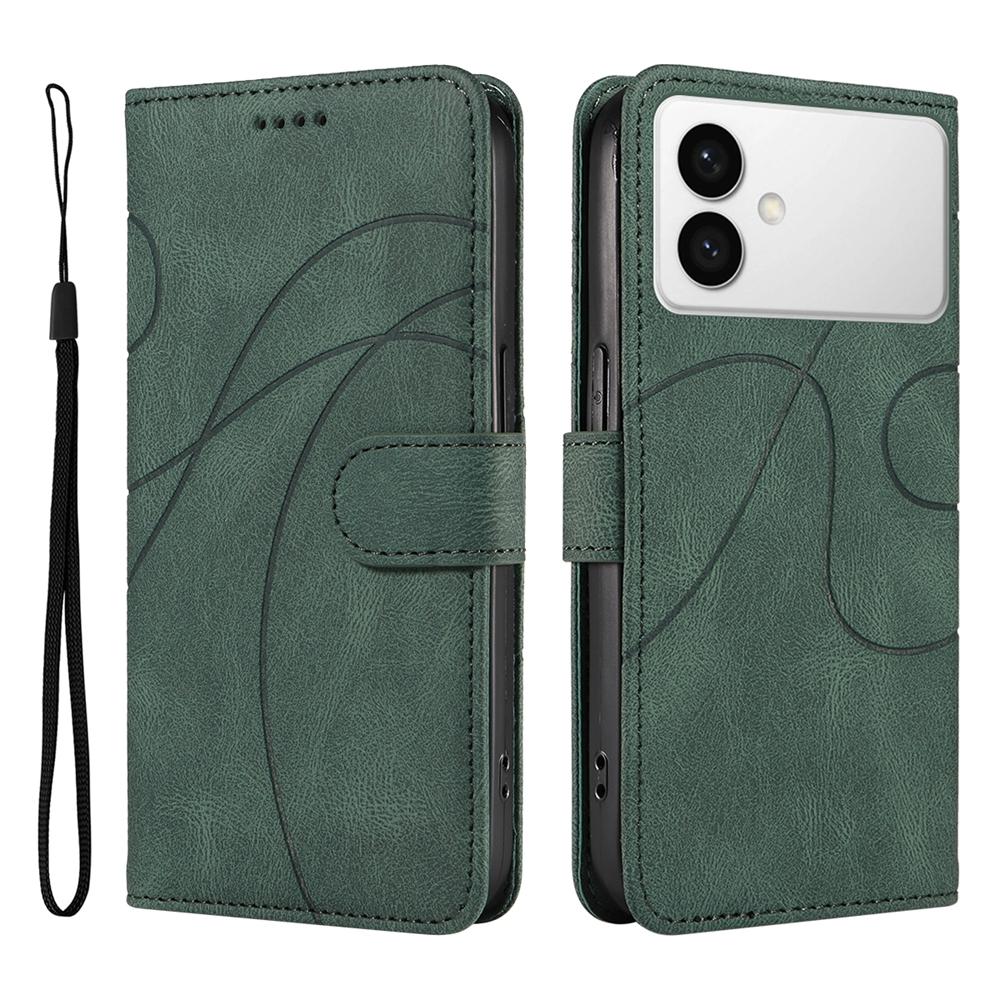 Magnetic Leather Wallet Case for Samsung Galaxy S26 S25 S24 S23 S22 S21 S20 S10 S9 S8 S7 Edge Pro FE Ultra Plus Cover Curve Line