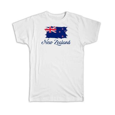 Geschenk-T-Shirt : Neuseeland Flagge Neuseeländer Land Auswanderer