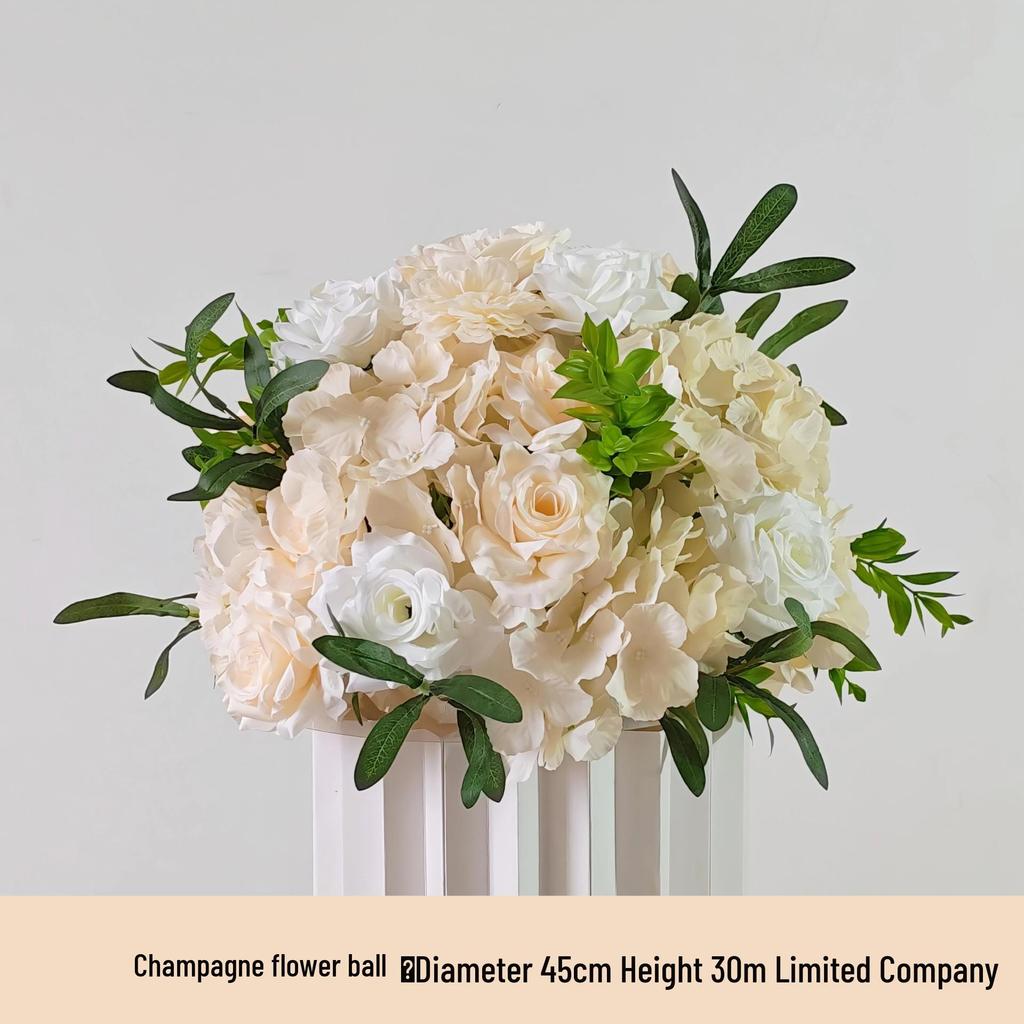 Car Delivery Ceremony Floral Display: Artificial Flower Balls & Columns for Showroom Decoration