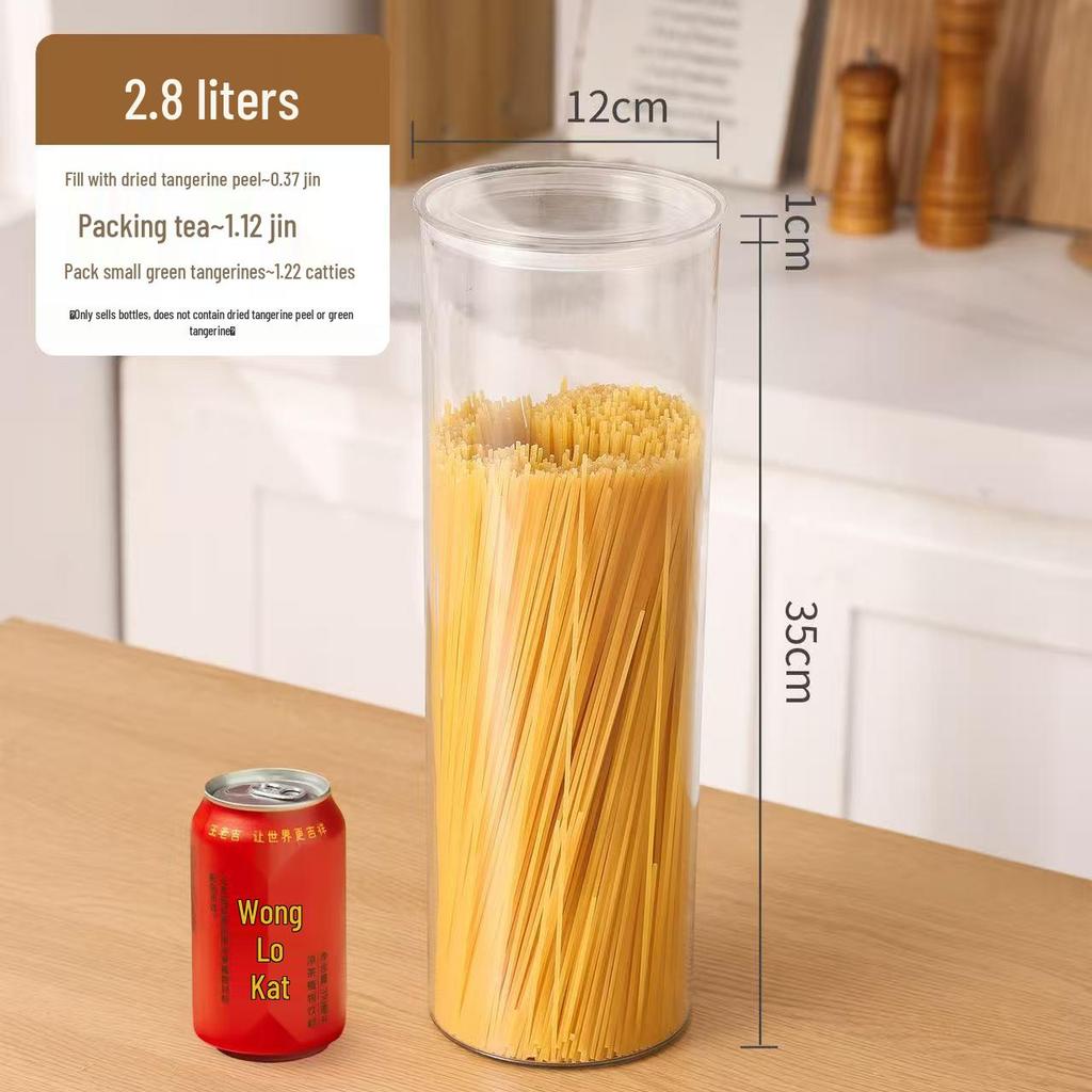 Large Capacity Food-Grade PET Storage Jar for Dried Tangerine Peel, Tea, and More.
