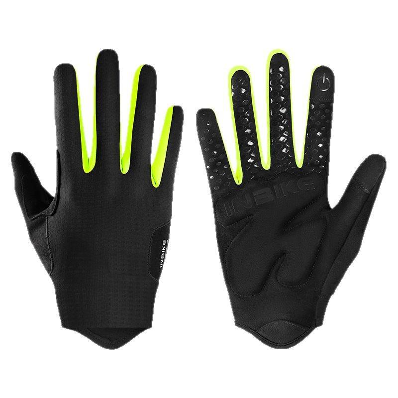 INBIKE Cycling Gloves Mountain Bike Road Indoor Trainer Unisex Full Finger Protective Gear