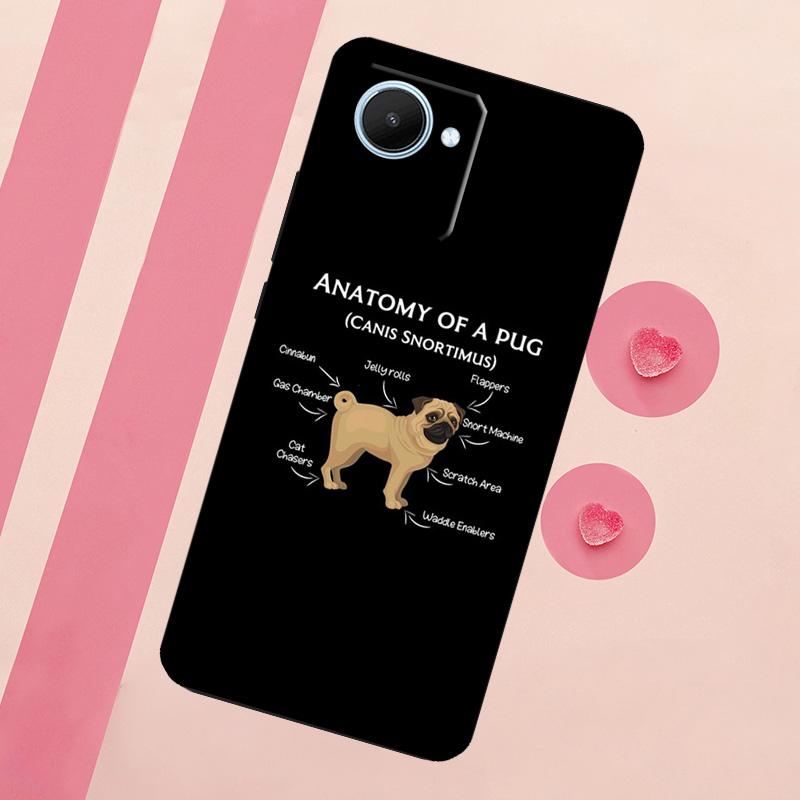 

Cute Pug Dog For Realme 15 Pro 10 11 12 13 14 Pro Plus GT7 C67 C65 C63 C61 C55 C53 C51 C35 C71 C75 Case Realme C67 4G