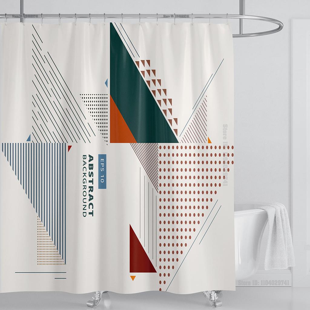 Plant Floral Shower Curtain Waterproof Shower Curtain Polyester Fabric 3D Printed Curtain Bathroom Decoration With Hooks