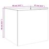 Planters 2 pcs White 49 x 47 x 46 cm Steel