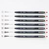 PENTEL Milli Point Set of 7 Line Water-Based Pen, Pen, Liner, Widths, Black, S20P-7STA