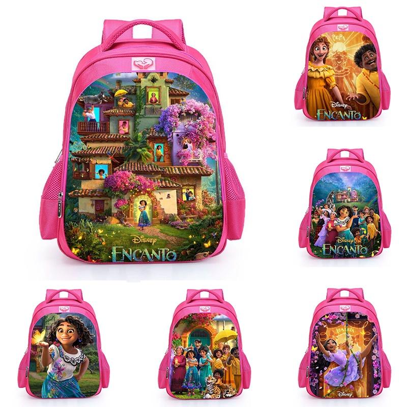 Encanto Mirabel Girls Backpack School Bag Bookbag Rucksack Shoulder Bag Kid Gift