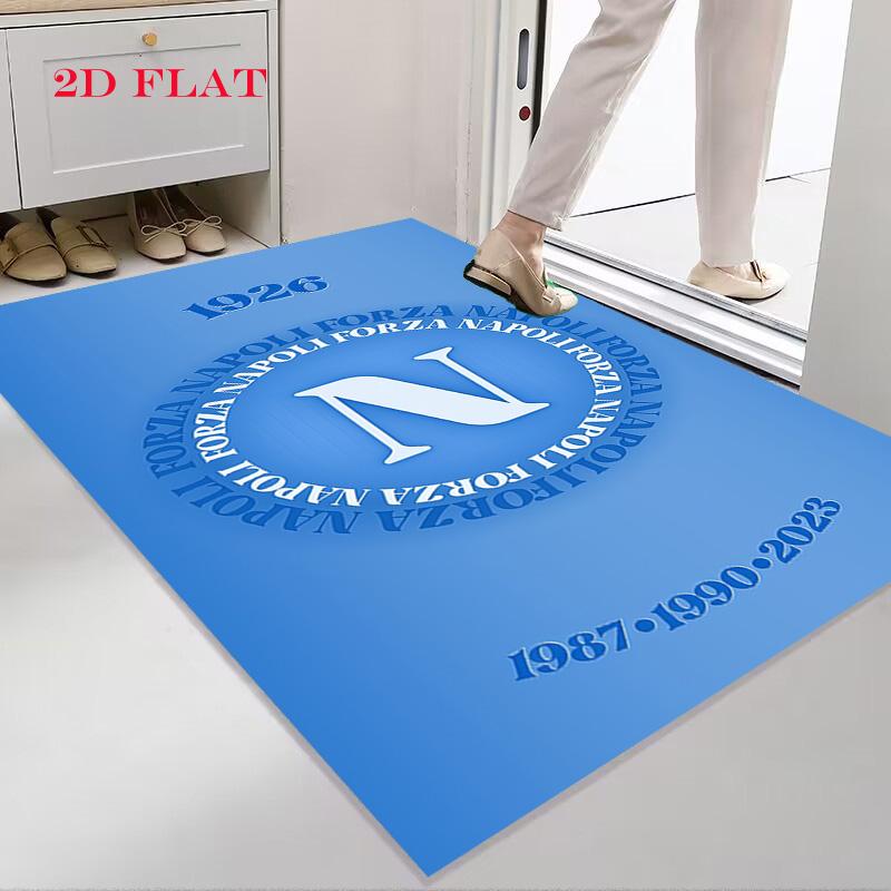SSC Napoli Logo Teppich für Wohnzimmer Schlafzimmer Zuhause Sofadekoration, Kinderspiel Rutschfeste Bodenmatte