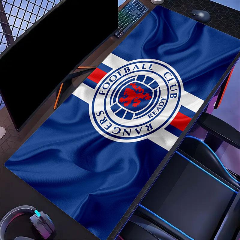 Rangers FC Mouse Pad, Large Gaming Desk Mat, Non-slip XXL Mousepad for Laptop & Tablet, Mini PC Playmat with Stitched Edges