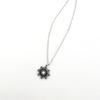 Glory_Arden [Unisex] Surgical Steel Opal Stone Snowflake Shape Vintage Necklace/Ghmn-483