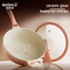 Maibaile 28cm Peptide Crystal Glazed Non-stick Wok