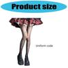 Gothic Style Mesh Tights With Edgy Crosses Motif Breathable Nylon For Women