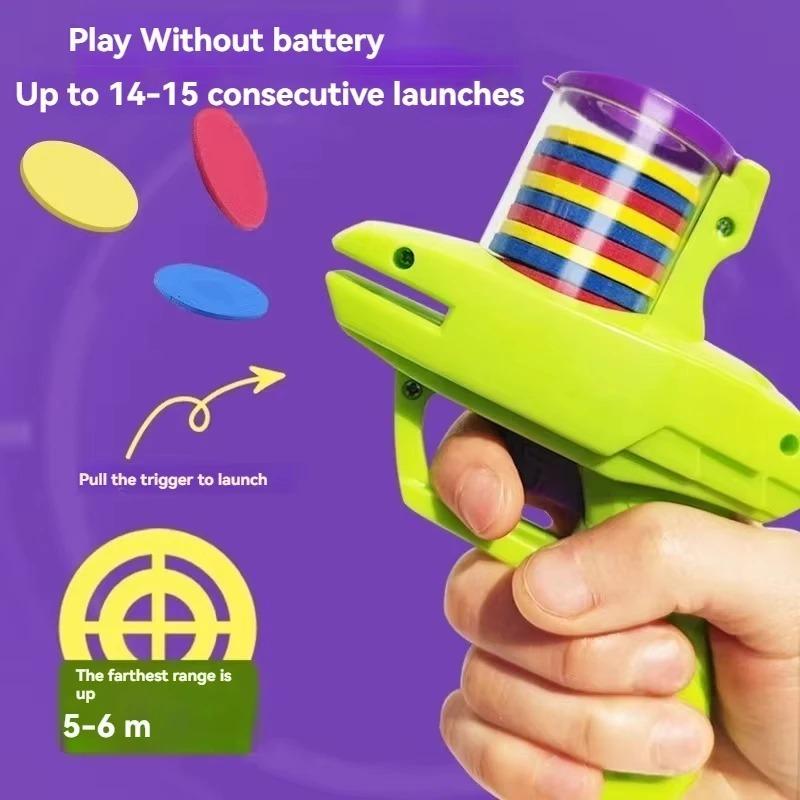 Children'S UFO  Toy Bullet Gun Safety EVA Outdoor Toy Bullet Battle Interesting Interactive Decompression Toys