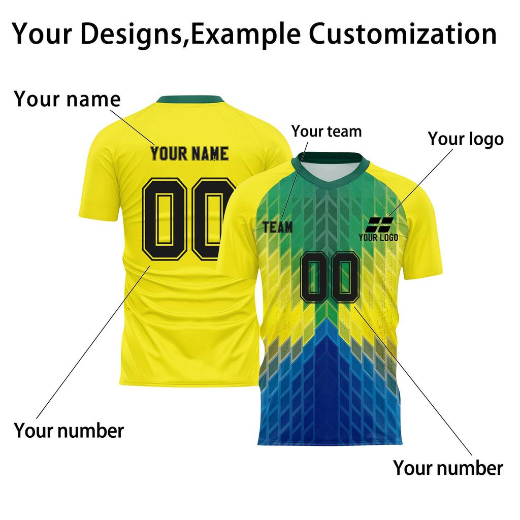 Personalised Tops Shirts Mens Girls With Name Number Custom Football Jerseys For Boys Training Suit