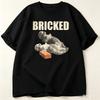 Funny Casual Short Sleeve Tshirt Bricked Otter Brick Meme Print Unisex Daily Summer Soft Loose Basic Tee