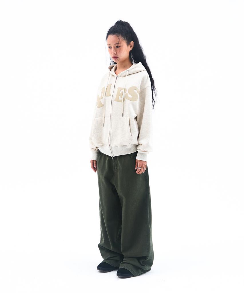 AMES-WORLDWIDE Overfit Cotton Pants Khaki