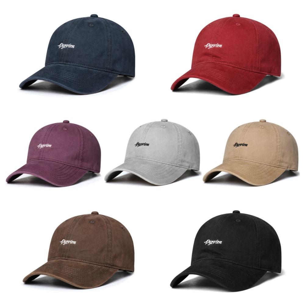 Sunscreen Embroidered Letter Cap Korean Style Cotton Hat Apparel Accessories Baseball Cap  Girls